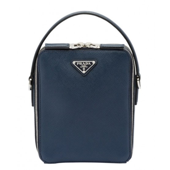 Prada Brique Saffiano Leather Cross-Body Bag 2VH066