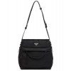 Prada Padded nylon hobo bag 1BC128 Black