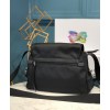 Prada logo plaque shoulder bag 1BD225 Brown