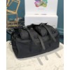Prada logo plaque shoulder bag 1BD225 Brown
