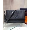 Prada Medium padded nylon shoulder bag 1BD255 Black