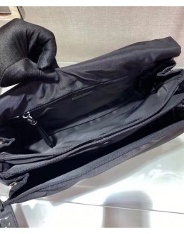 Prada Medium padded nylon shoulder bag 1BD255 Black