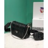 Prada Gaufre Nappa Leather Shoulder Bag 1BD289 Black
