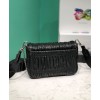 Prada Gaufre Nappa Leather Shoulder Bag 1BD289 Black