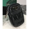 Prada Gaufre Nappa Leather Shoulder Bag 1BD289 Black
