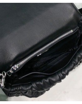 Prada Gaufre Nappa Leather Shoulder Bag 1BD289 Black