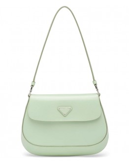 Prada Cleo brushed leather shoulder bag with flap 1BD311