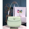 Prada Cleo brushed leather shoulder bag with flap 1BD311