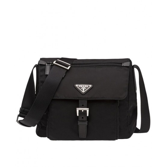 Prada Small Nylon Shoulder Bag 1BD994 Black