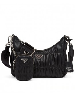 Prada Re-Edition 2005 Nappa Gaufre Bag 1BH204 Black