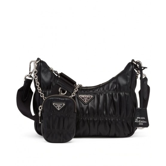 Prada Re-Edition 2005 Nappa Gaufre Bag 1BH204 Black