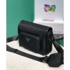 Prada Re-Nylon And Saffiano Leather Shoulder Bag Black