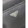 Prada Re-Nylon And Saffiano Leather Shoulder Bag Black