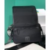 Prada Re-Nylon And Saffiano Leather Shoulder Bag Black