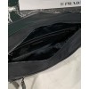 Prada Re-Nylon And Saffiano Leather Shoulder Bag Black