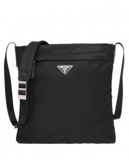 Prada Nylon Cross-Body Bag 2VH055 Black