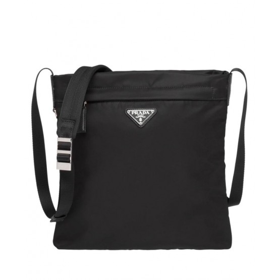 Prada Nylon Cross-Body Bag 2VH055 Black