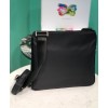 Prada Re-Nylon And Saffiano Leather Shoulder Bag Black