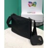 Prada Re-Nylon And Saffiano Leather Shoulder Bag Black