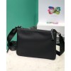 Prada Re-Nylon And Saffiano Leather Shoulder Bag Black