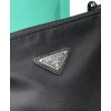 Prada Re-Nylon And Saffiano Leather Shoulder Bag Black