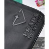 Prada Re-Nylon And Saffiano Leather Shoulder Bag Black