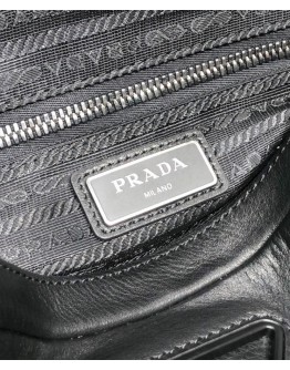 Prada Leather Shoulder Bag Black