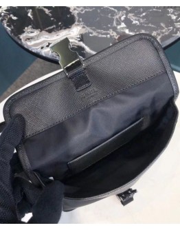 Prada nylon and saffiano leather smartphone case 2ZH108 Black