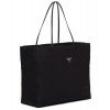Prada Recycled Nylon Medium Tote Bag Black