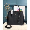 Prada Double nylon and Saffiano leather bag 1BG775 Black