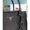 Prada Double nylon and Saffiano leather bag 1BG775 Black
