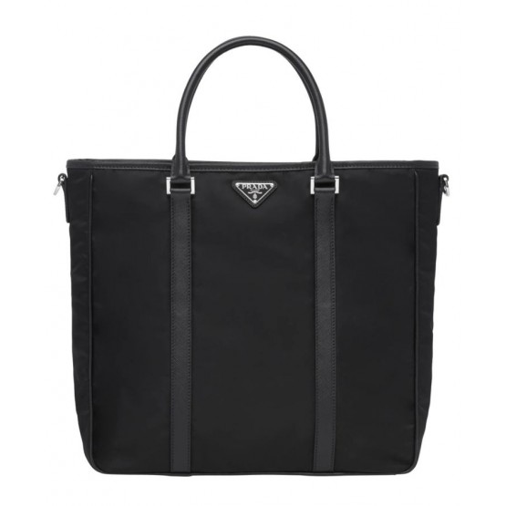 Prada Nylon Tote Bag 2VG034 Black