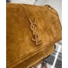 Saint Laurent Niki Medium In Suede And Smooth Leather 498894 Coffee