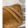 Saint Laurent Niki Medium In Suede And Smooth Leather 498894 Coffee