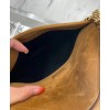 Saint Laurent Niki Medium In Suede And Smooth Leather 498894 Coffee