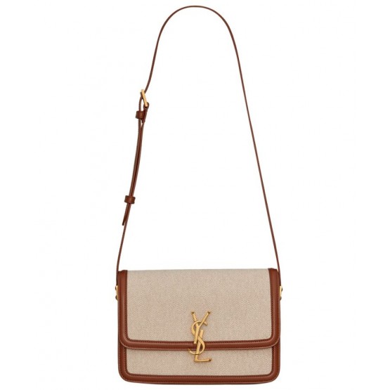 Saint Laurent Solferino Medium Satchel 634305 Coffee