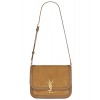 Saint Laurent Solferino Medium Soft Satchel In Suede And Smooth Leather 635025