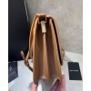 Saint Laurent Solferino Medium Soft Satchel In Suede And Smooth Leather 635025