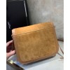 Saint Laurent Solferino Medium Soft Satchel In Suede And Smooth Leather 635025