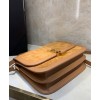 Saint Laurent Solferino Medium Soft Satchel In Suede And Smooth Leather 635025