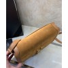 Saint Laurent Solferino Medium Soft Satchel In Suede And Smooth Leather 635025