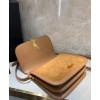 Saint Laurent Solferino Medium Soft Satchel In Suede And Smooth Leather 635025