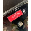 Valentino Garavani Supervee Patent Crossbody Bag Black