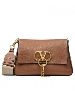 Valentino Garavani Small Vring Grainy Calfskin Crossbody Bag