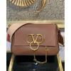 Valentino Garavani Small Vring Grainy Calfskin Crossbody Bag