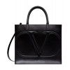 Valentino Garavani VLogo Walk Calfskin Tote Bag Black