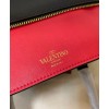 Valentino Garavani VLogo Walk Calfskin Tote Bag Black
