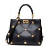 Valentino Garavani Roman Stud The Handle Bag Black