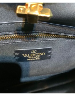 Valentino Garavani Roman Stud The Handle Bag Black
