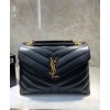 Saint Laurent Small Loulou Bag In Y Quilted Leather 494699 Black